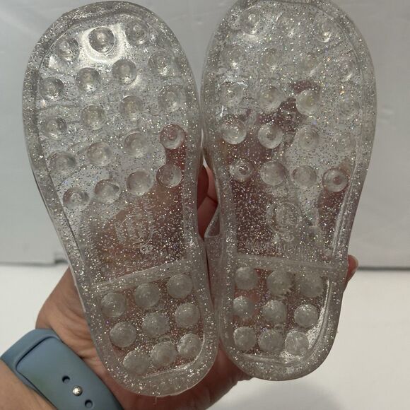 Bundle Toddler Girls Shoes Size 6C Crocs Sandals Jellies Spring Summer Pink - Picture 9 of 13